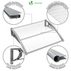 Auvent de porte marquise 120x80 cm transparent en Polycarbonate anti UV - vounat.shop