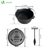 Cocotte en fonte Dutch oven 9L - vounat.shop