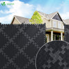 Kit de lamelles occultantes PVC brise vue 150m x 4.7cm avec 300 clips Noir - vounat.shop