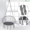 Fauteuil suspendu avec coussin rond gris - vounat.shop