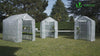 Serre de jardin avec etageres et bache PE renforcee 135g/m2 143x73x195cm