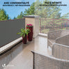 Brise vue occultant en HDPE 230g/m² 1.5x10m avec attaches de fixation gris - vounat.shop