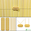 Canisse PVC brise vue renforce avec attaches de fixation 100x500cm beige - vounat.shop