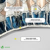 Nappe de table ronde en PVC Tissu non-tissé style ceramique - vounat.shop