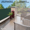 Brise vue occultant en HDPE 230g/m² 1.5x10m avec attaches de fixation vert - vounat.shop
