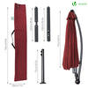 Parasol deporte 3M Shanghai avec housse de protection rouge - vounat.shop