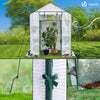 Serre de jardin avec etageres et bache PE renforcee 135g/m2 143x73x195cm - vounat.shop