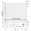Barriere de securite retractable enfant 180cm blanc - vounat.shop