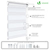 Store enrouleur jour nuit double 50x150cm Blanc - vounat.shop