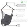 Chaise suspendue hamac avec 2 oreillers Gris - vounat.shop
