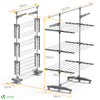 Sechoir a linge etendoir pliable ailes pliables 3 niveaux - vounat.shop