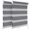 Lot de 2 Store enrouleur jour nuit double 80x150cm Gris - vounat.shop
