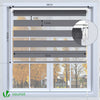 Store enrouleur jour nuit double 80x150cm Gris - vounat.shop