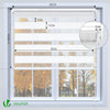 Store enrouleur jour nuit double 80x150cm Blanc - vounat.shop