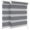 Lot de 2 Store enrouleur jour nuit double 90x150cm Gris - vounat.shop