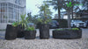 Lot de 5 sacs de plantation non tisse 65L avec poignee Noir