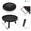 Brasero exterieur 60cm en acier noir - vounat.shop
