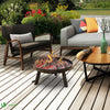 Brasero exterieur 60cm en acier noir - vounat.shop