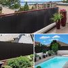 Brise vue pour balcon HDPE Renforcé 230GR/M2 500x90cm noir - VOUNOT